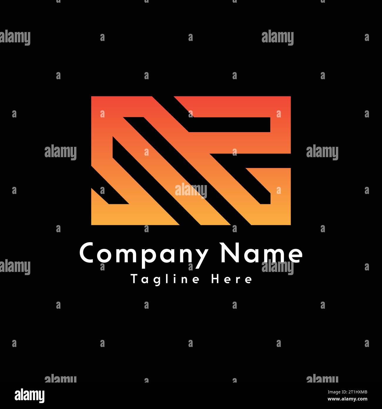 SMR letter initial creative modern logo design Stock Vector