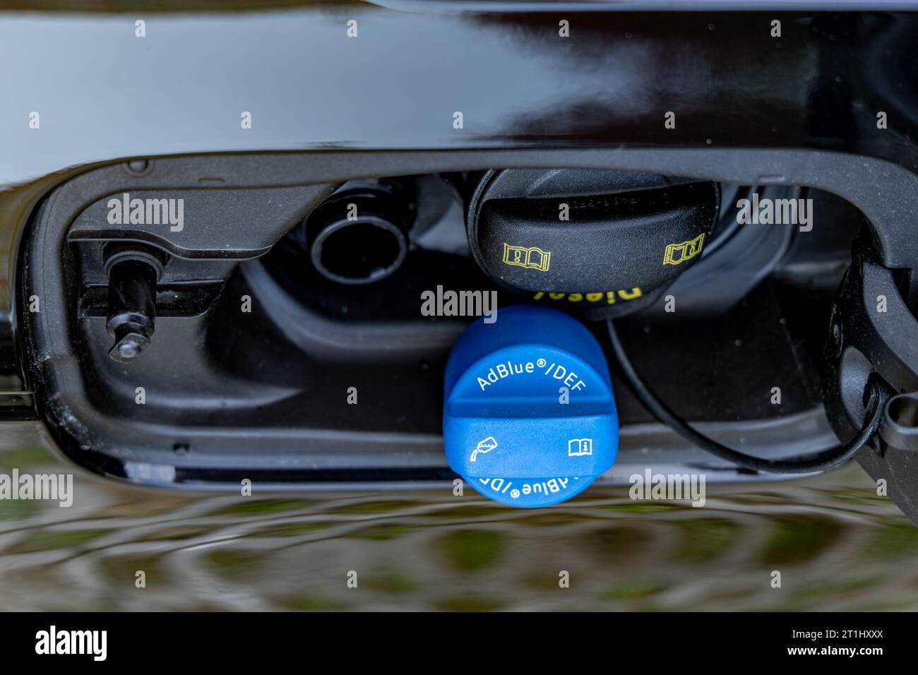 Adblue fuel infusion into the car adblue system failure Stock Photo Alamy