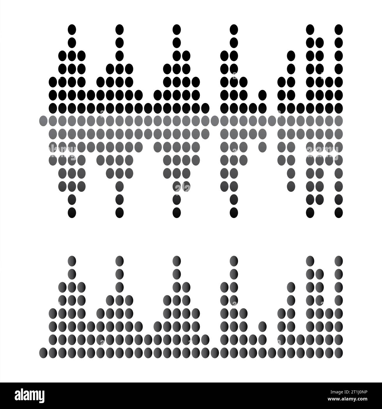 Audio technology music sound waves vector icon illustration Stock Photo ...