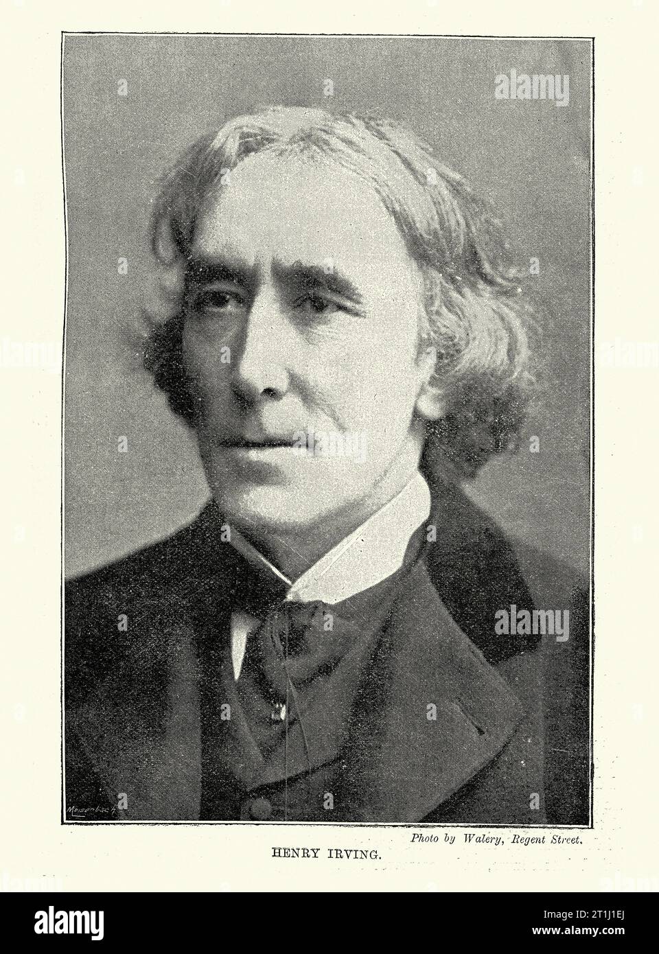 Sir Henry Irving an English stage actor in the Victorian era, known as an actor-manager, 1890s Stock Photo