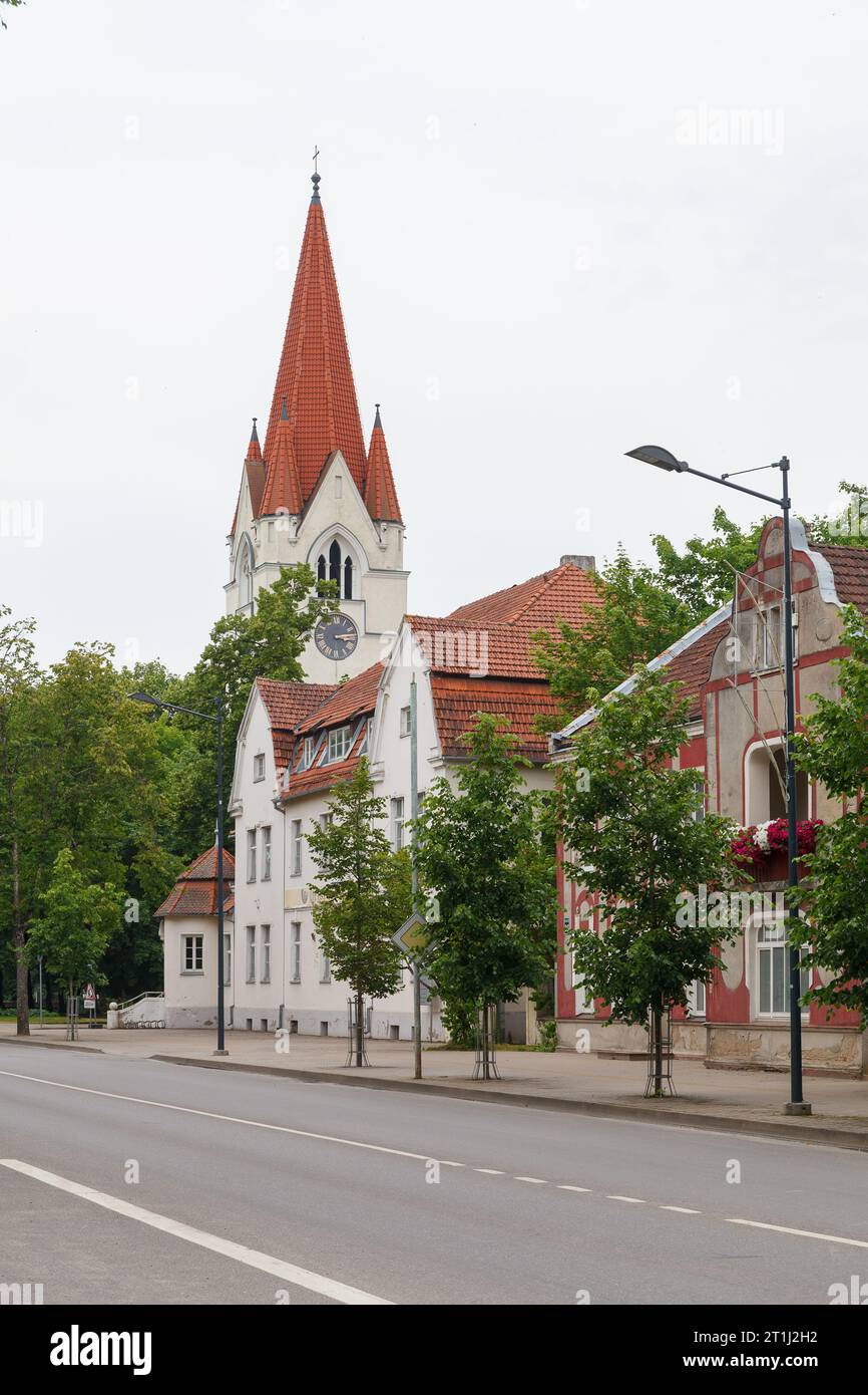 Silute Evangelical Lutheran Church, located in the center of Silute ...
