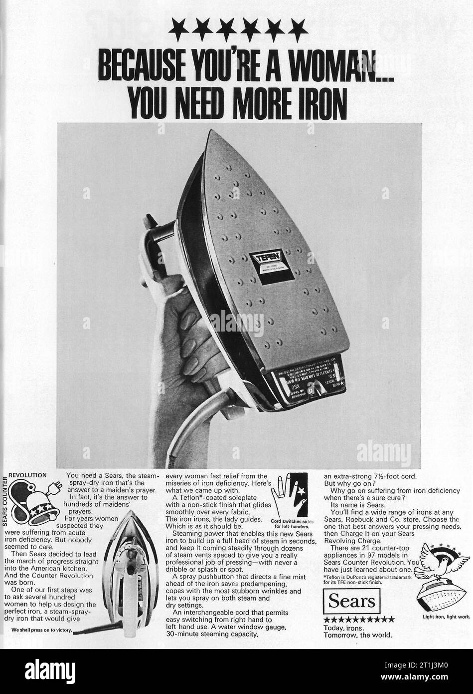 1960s Sears Iron ad Stock Photo