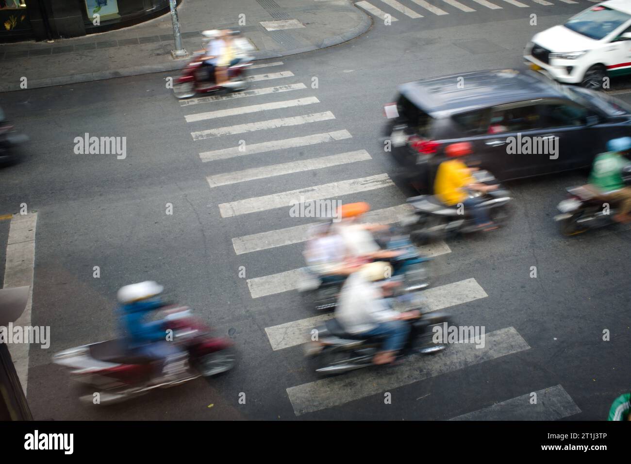 Crossing Street Ho Chi Minh, Vietnam Editorial Photo - Image of