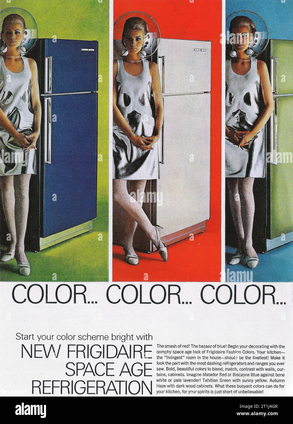 1966 Frigidaire fridge ad Stock Photo