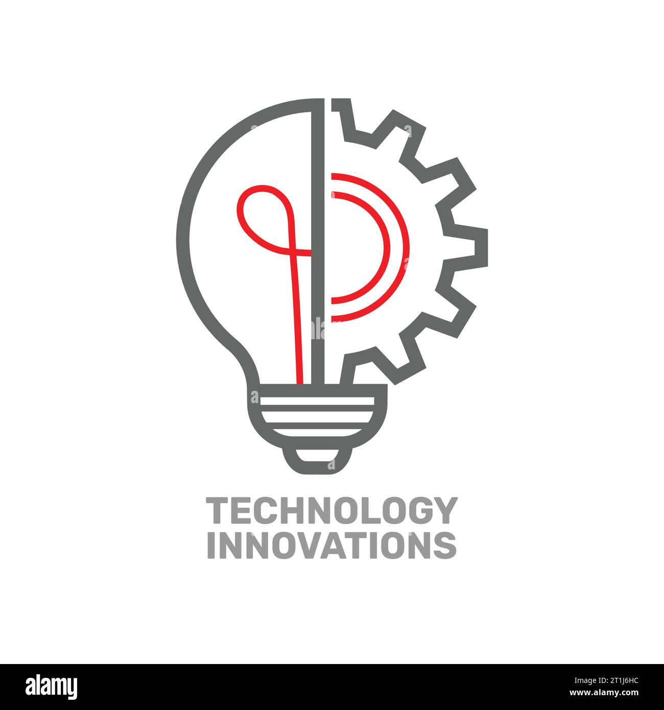 Light bulb with gear wheel machine icon vector. Innovation Technologies. Editable Stroke. EPS 10 Stock Vector