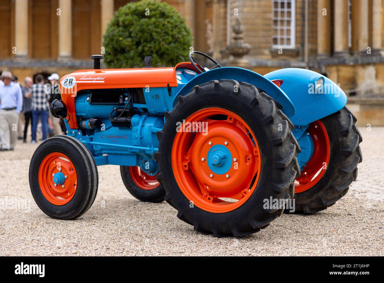 1964 Lamborghini 2R Tractor, on display at the Salon Privé Concours d’Elégance motor show held at Blenheim Palace. Stock Photo