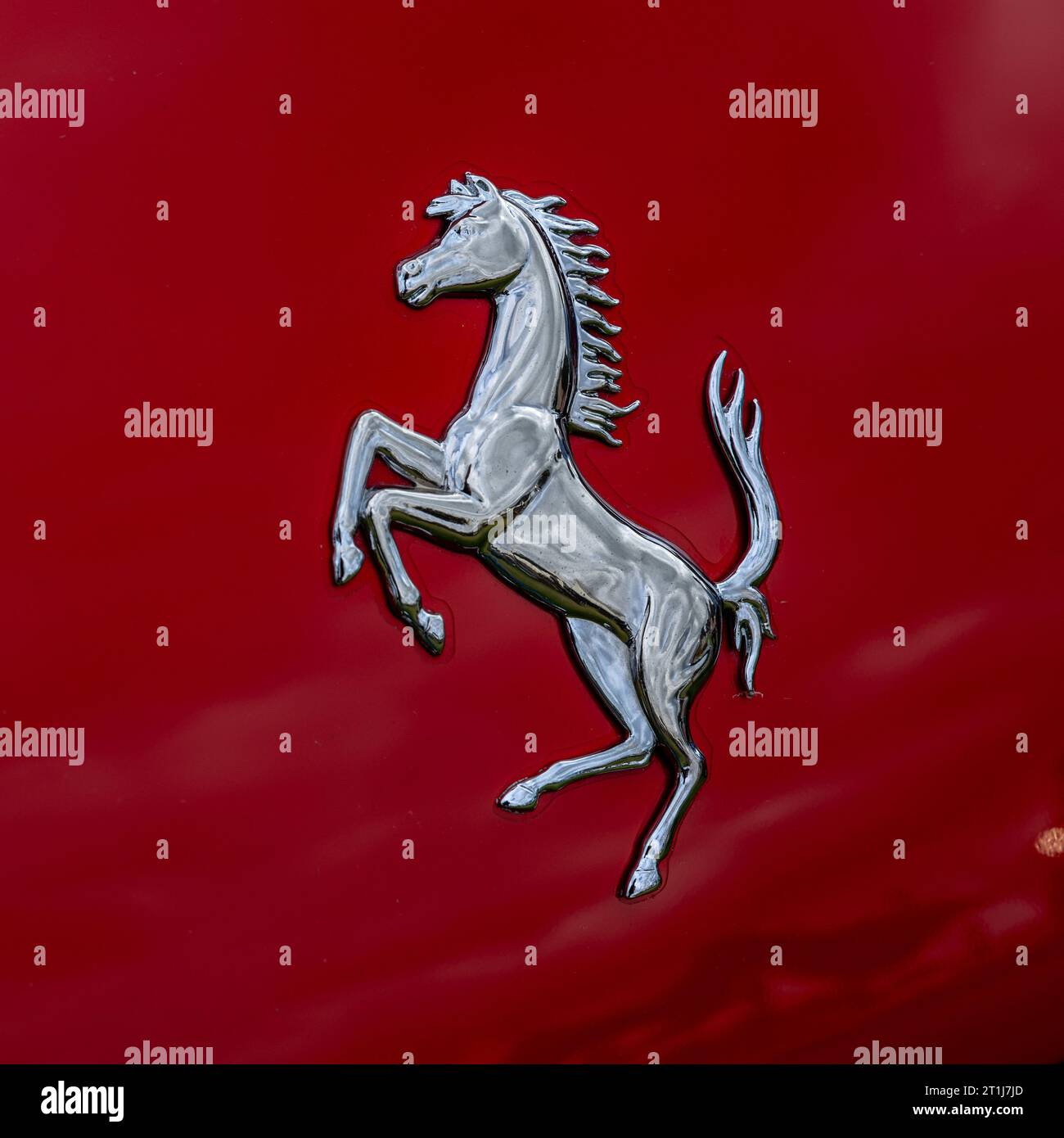 Ferrari Prancing Horse Logo Stock Photo