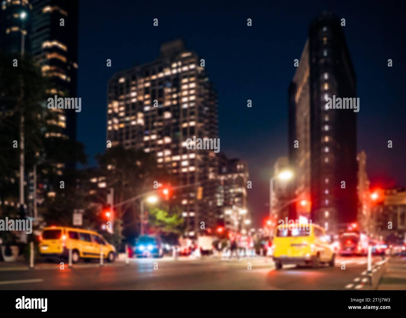 New york city street scene at night hi-res stock photography and images ...