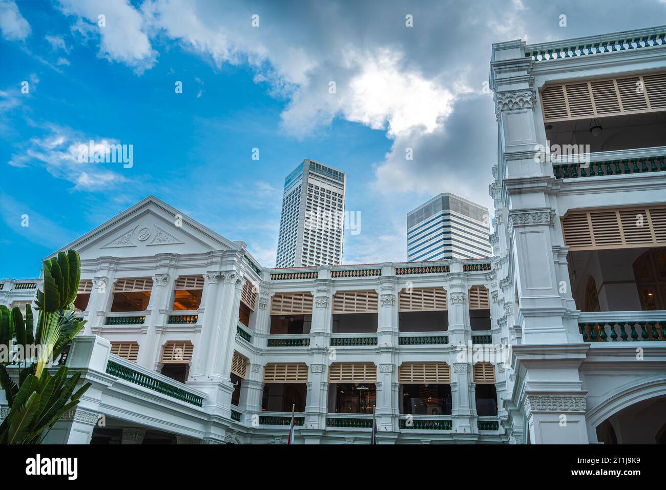 Singapore City Center Landmarks Stock Photo - Alamy