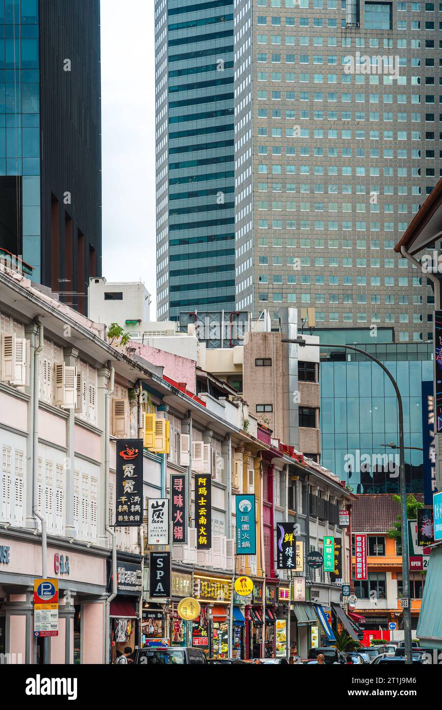 Singapore City Center Landmarks Stock Photo - Alamy