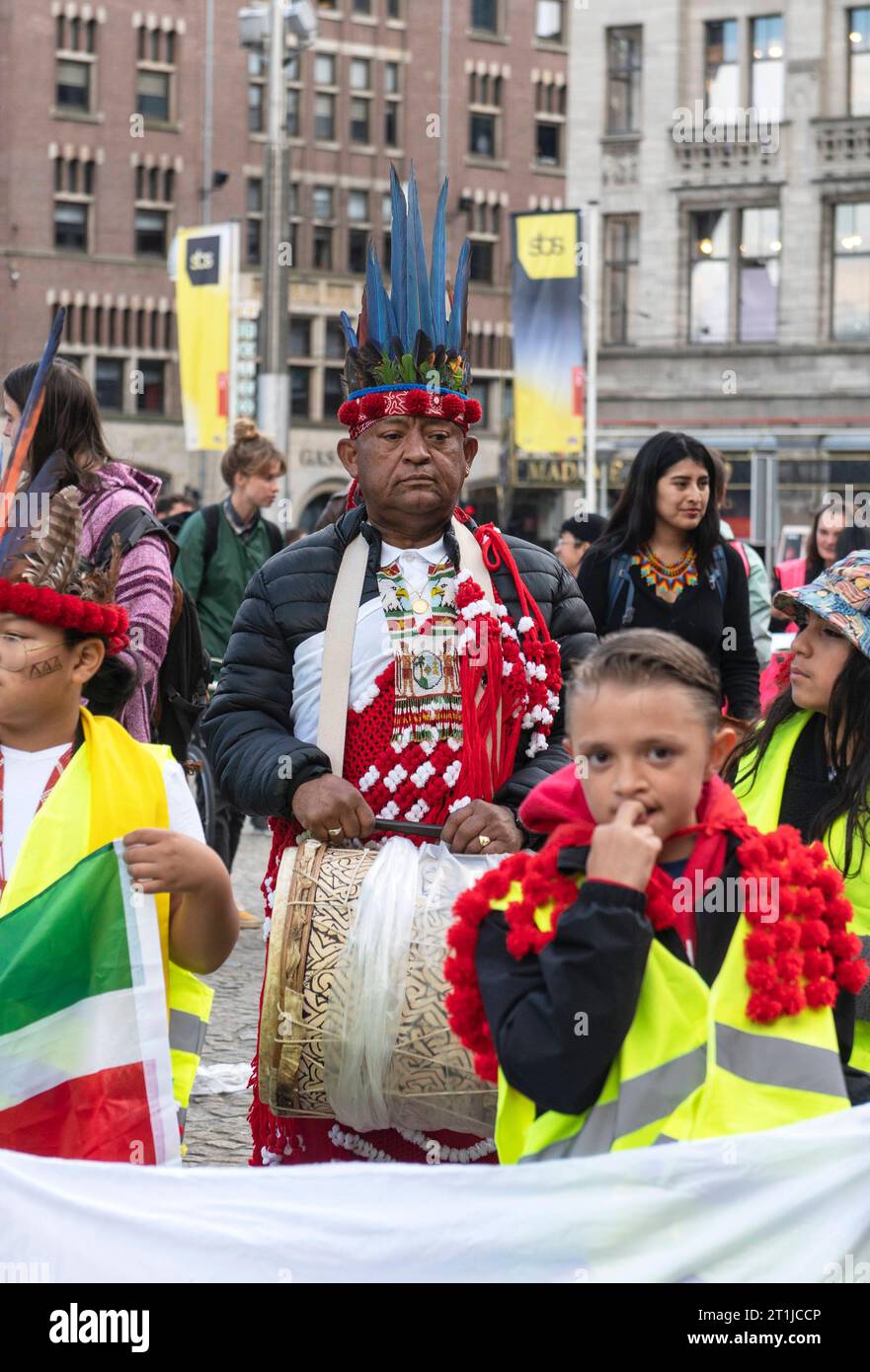 Amsterdam The, Netherlands. 14th Oct, 2023. Members of various