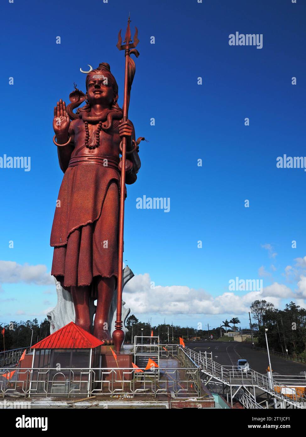 Lord Shiva statue, Grand Bassin, Maurits Stock Photo