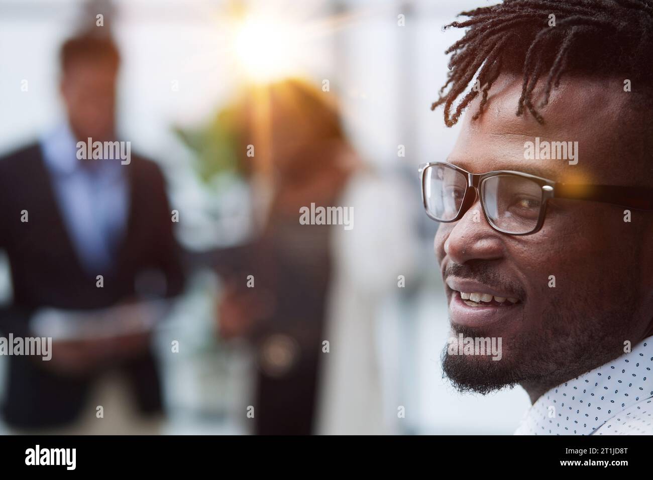 Closeup Portrait of a Young Black Man Stock Photo - Alamy