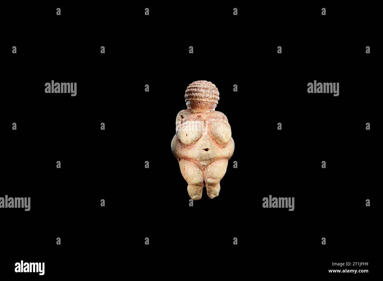 Vienna, Austria. 29,500 year old figure Venus of Willendorf in the Natural History Museum Vienna Stock Photo