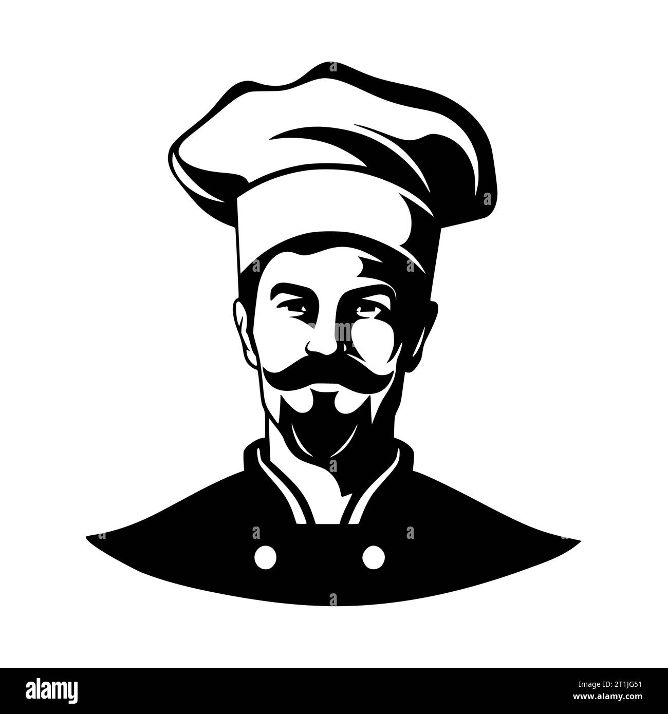 chef-with-hat-logo-silhouette-illustration-stock-vector-image-art-alamy