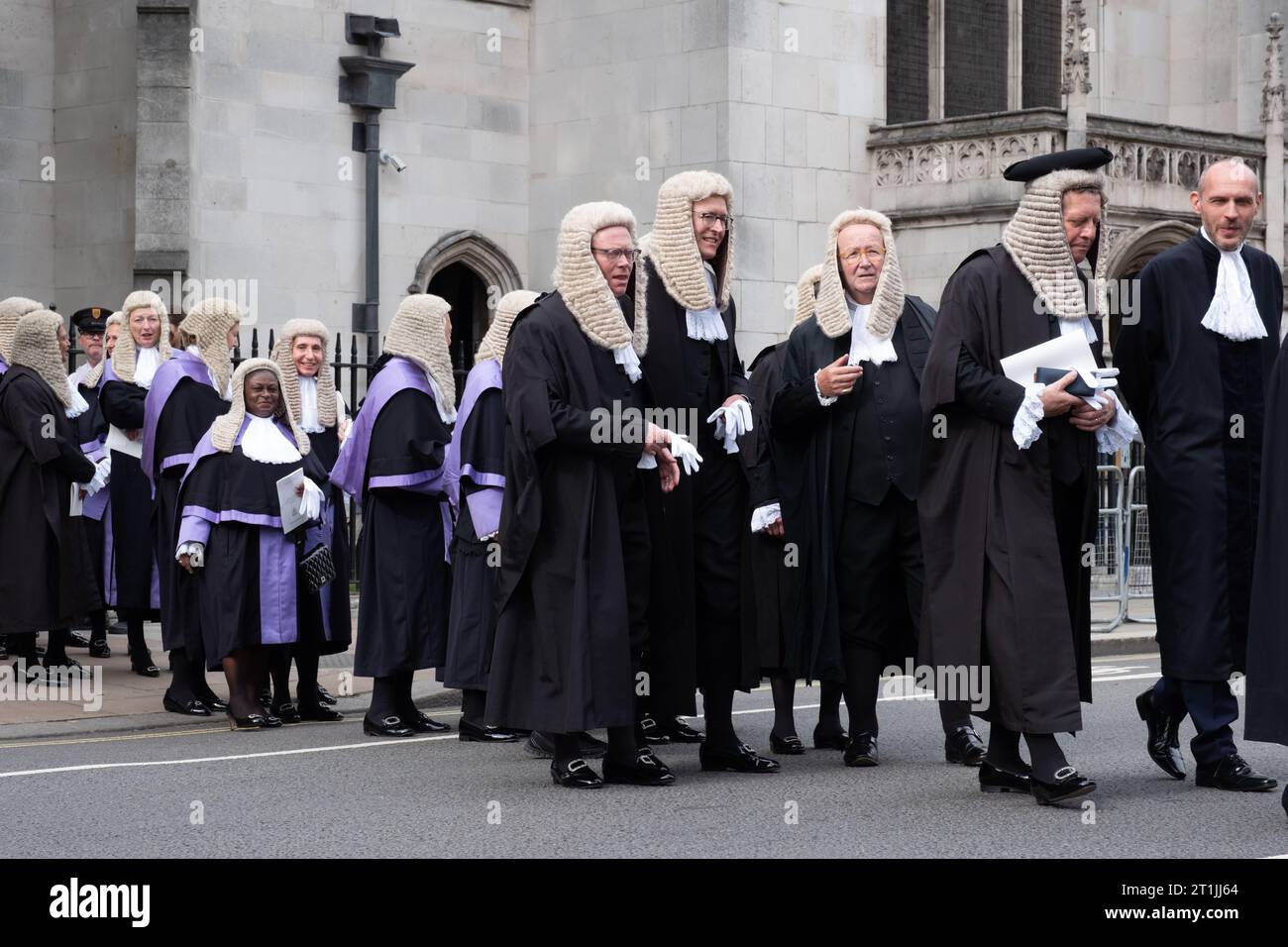 Lord Chancellor's Breakfast. Judges walk from Westminster Abbey to the