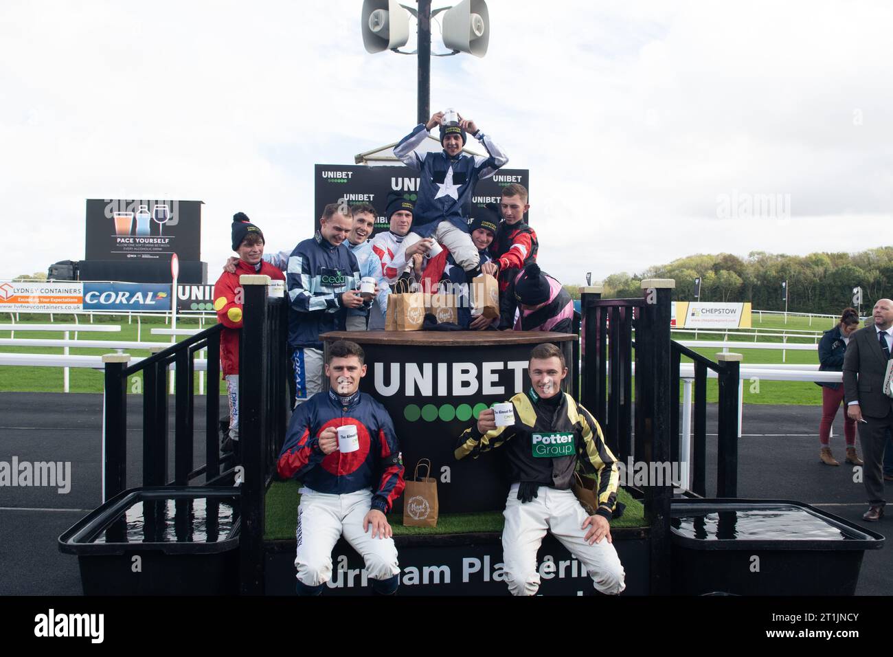 Chepstow Racecourse Jump Jockeys Derby 2023 Stock Photo Alamy