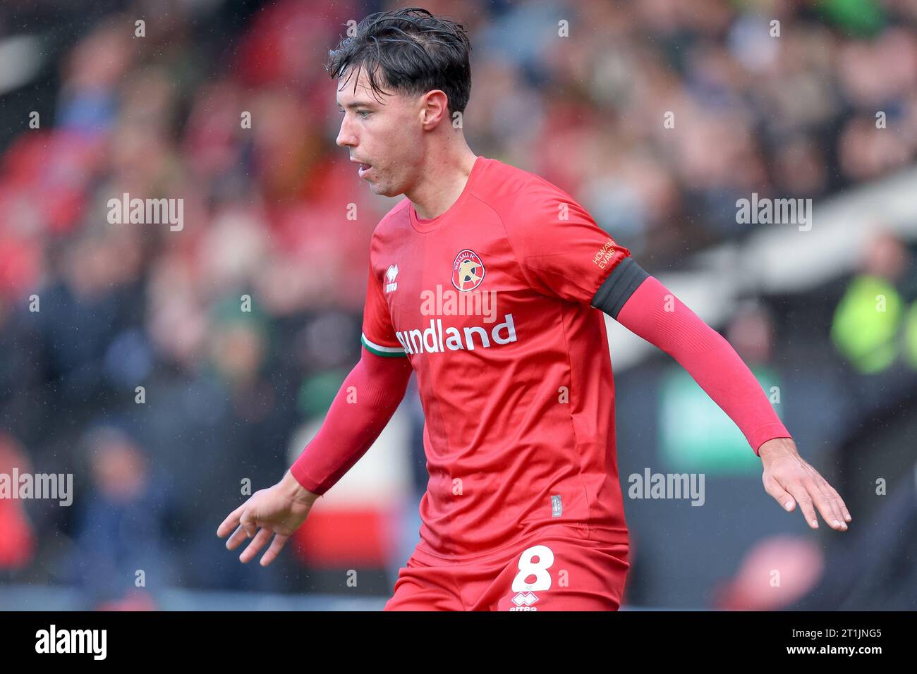 Walsall, UK. 14th Oct, 2023. Walsall's opening goalscorer, 8 Isaac