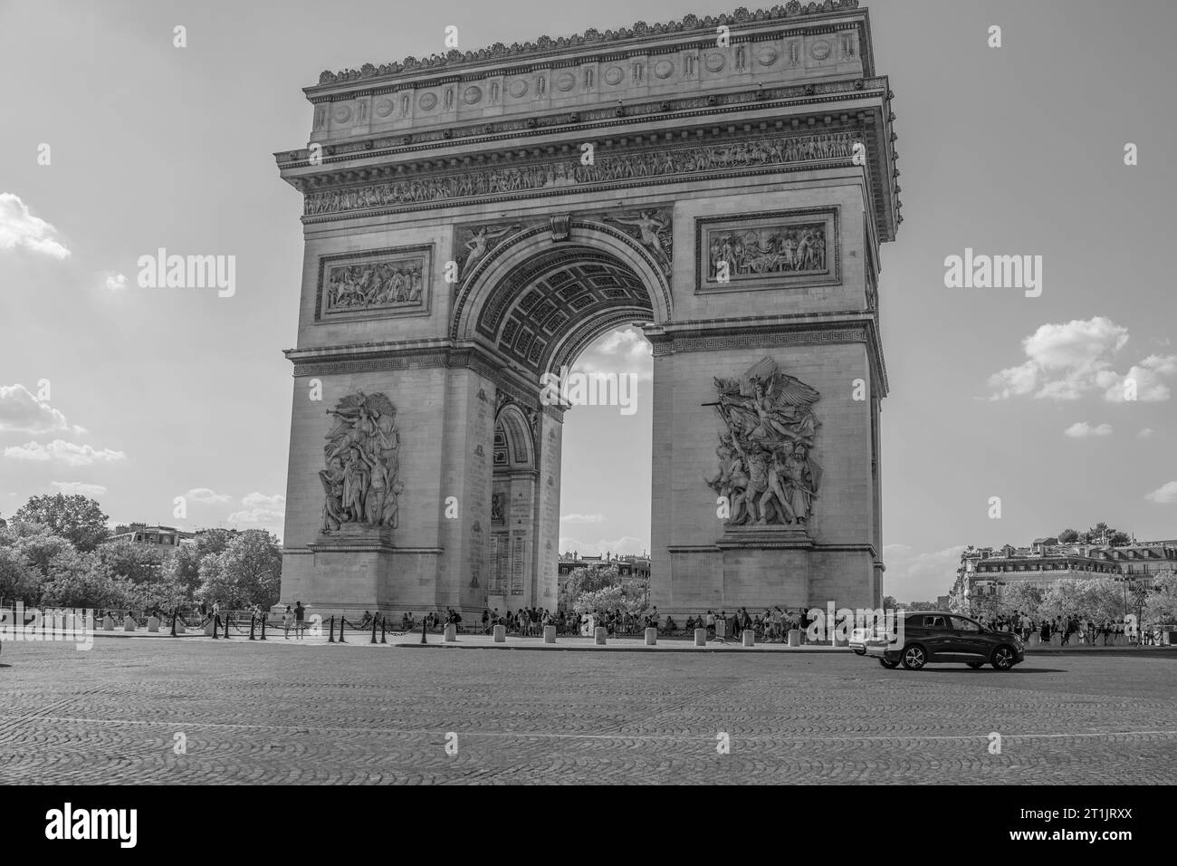 Arc de Triomphe, Paris France Stock Photo