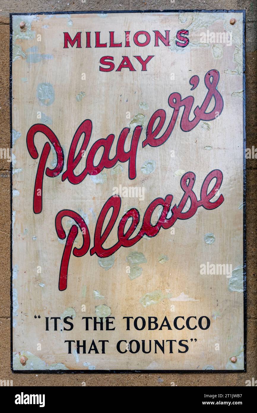 PLAYER'S DRUMHEAD CIGARETTES 看板 アンティーク PLAYER'S DRUMHEAD