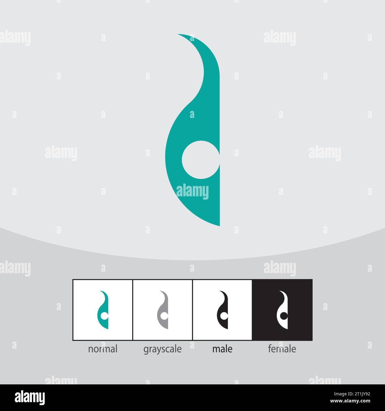 Letter logo turquoise color hi-res stock photography and images - Alamy
