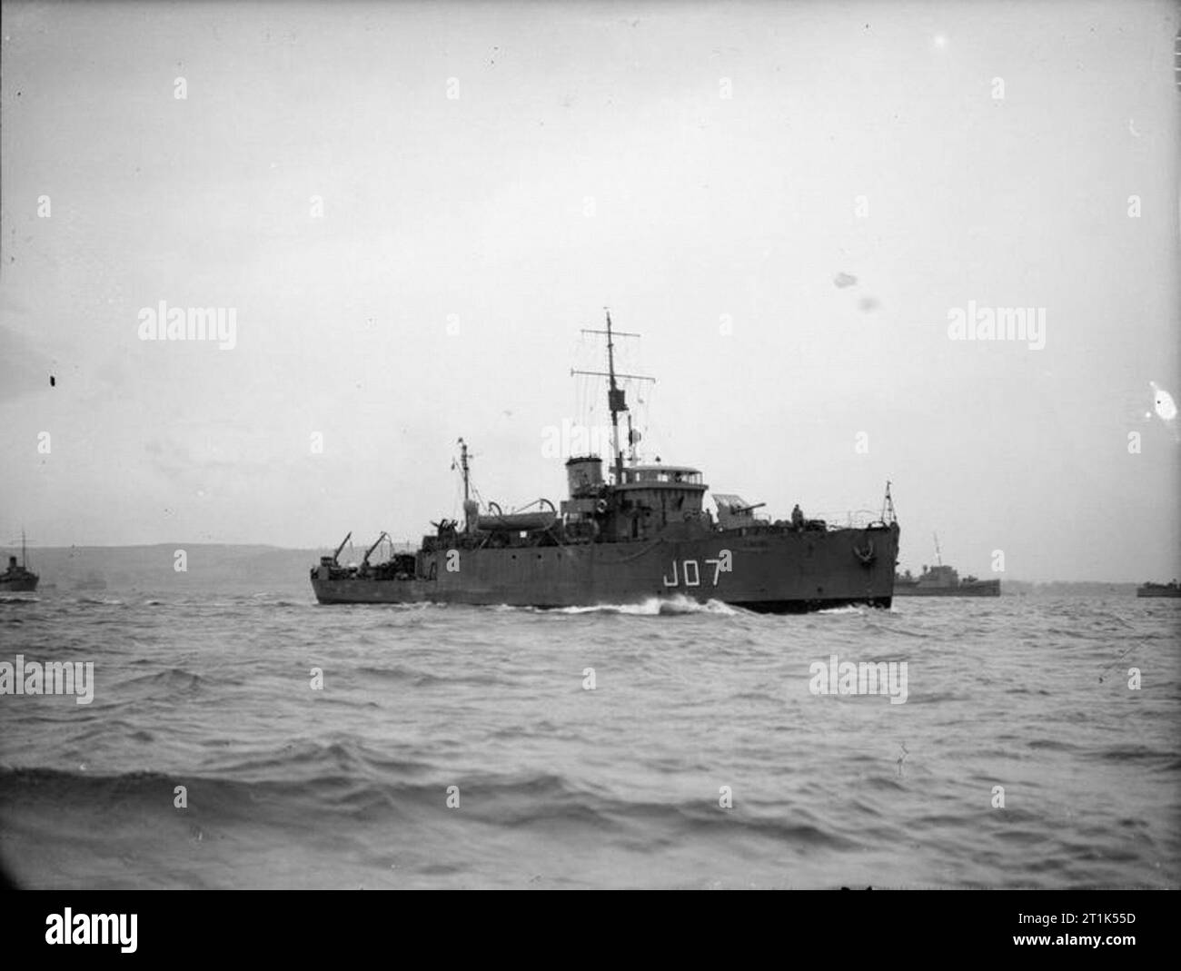 HMS Beaumaris, a Fleet Minesweeper. 7 January 1943, Greenock Stock