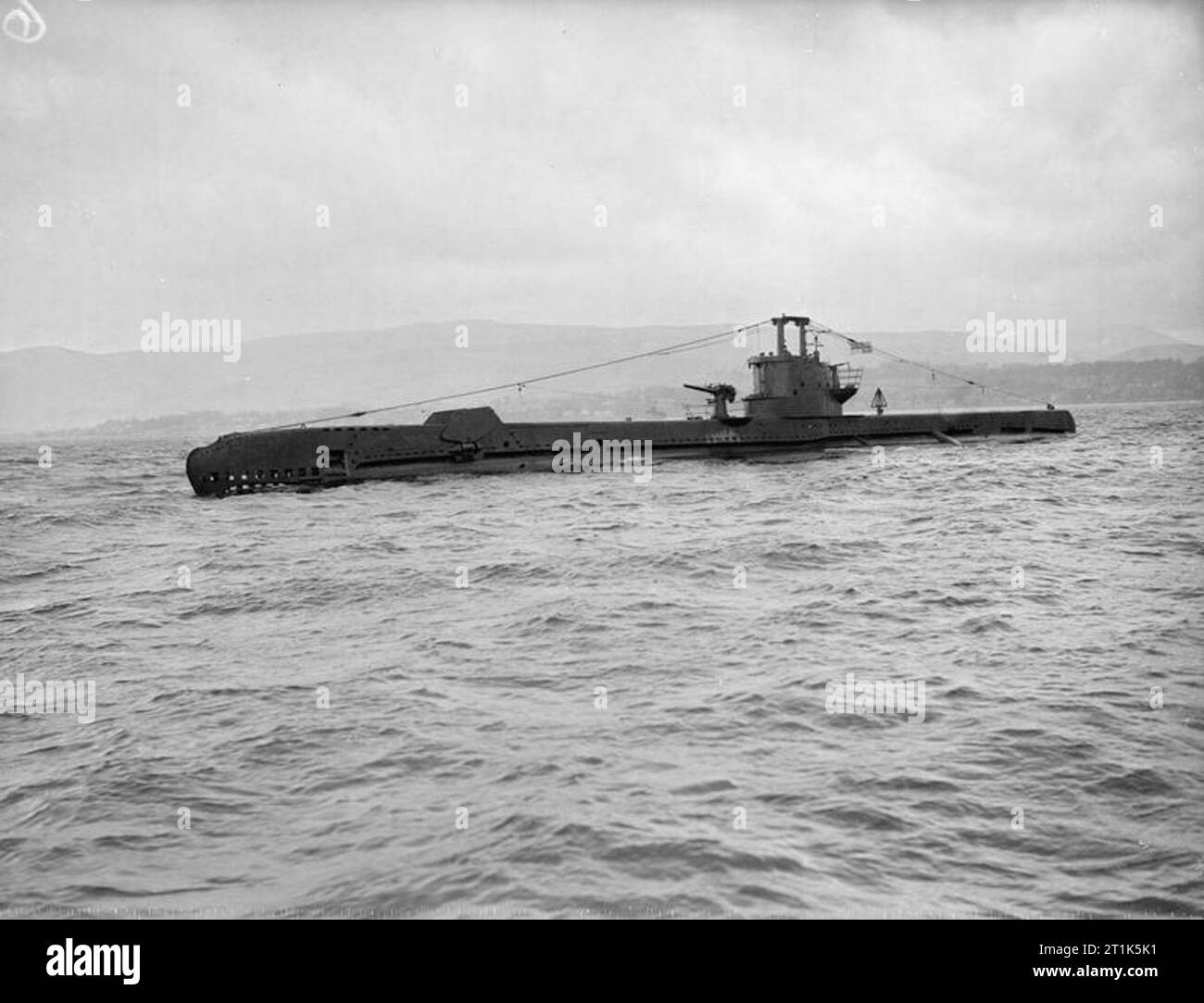 HMS Simoom, British S Class Submarine. 20 April 1943, Holy Loch Stock