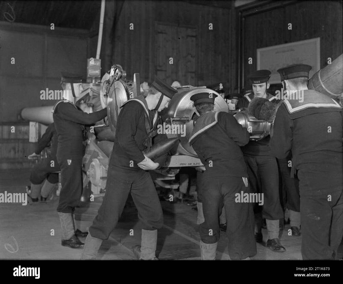 Naval Recruits Take the First Steps To Seamanship. 12 January 1943