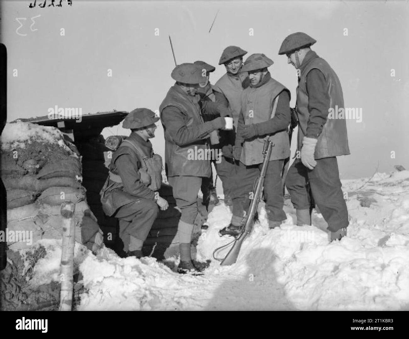 The British Army in France 1940 Men of the Norfolk Regiment receive