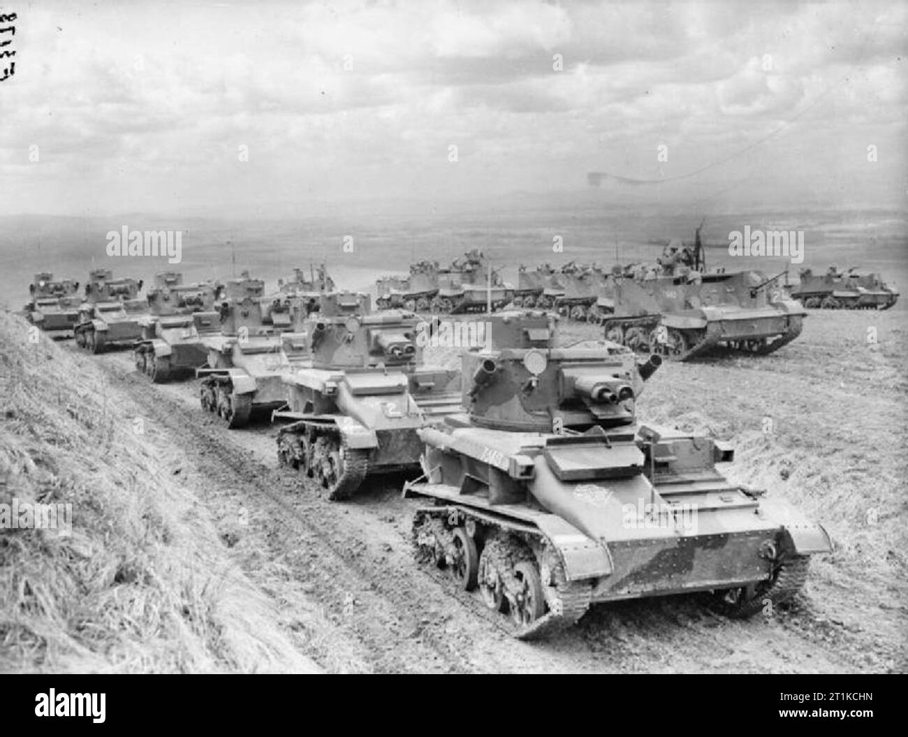 The British Army in France 1940 Light Tank Mk VIs and Bren carriers of ...