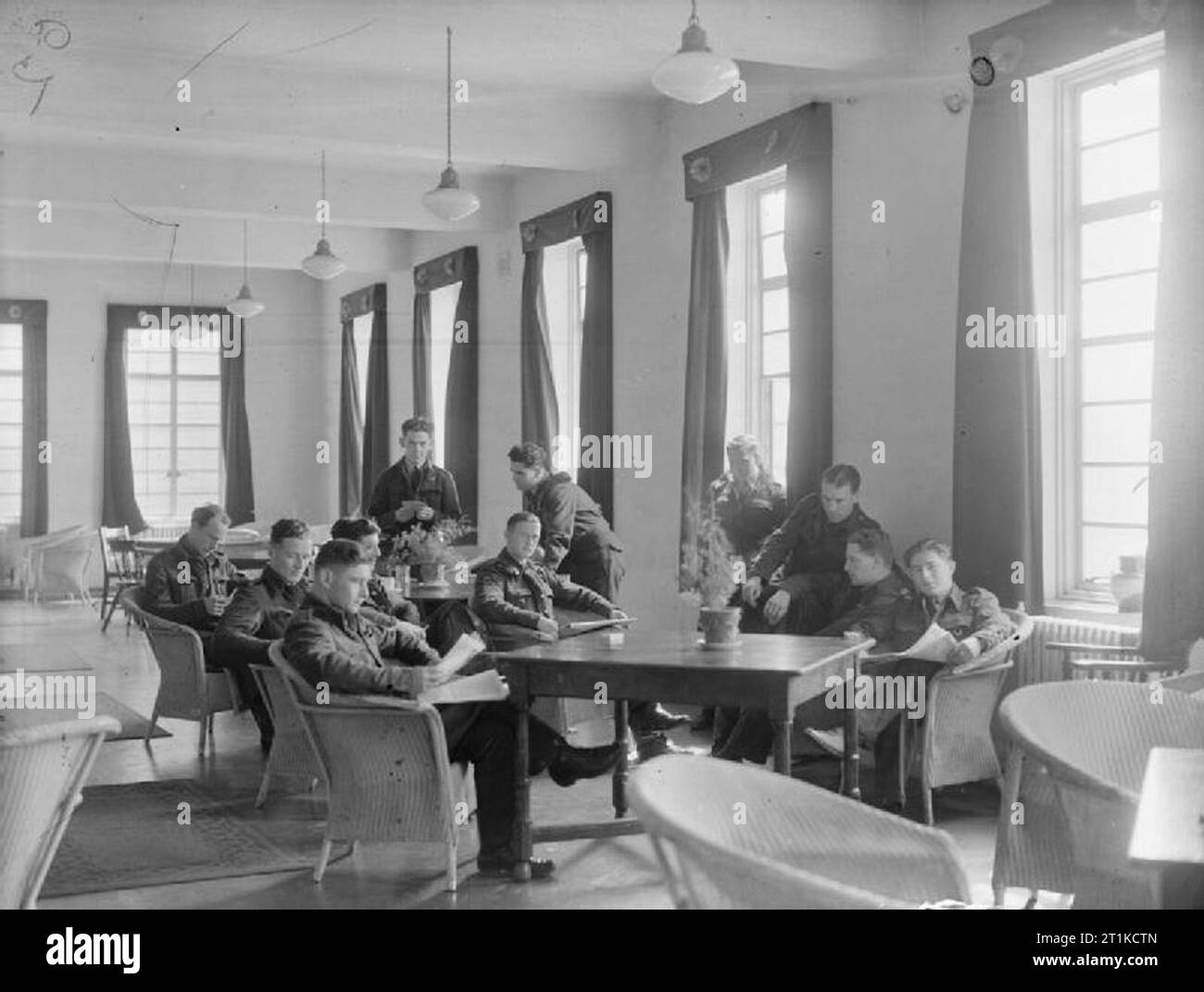 Sergeant Pilots and Air Crews Relaxing in the Sergeants Mess during Off ...