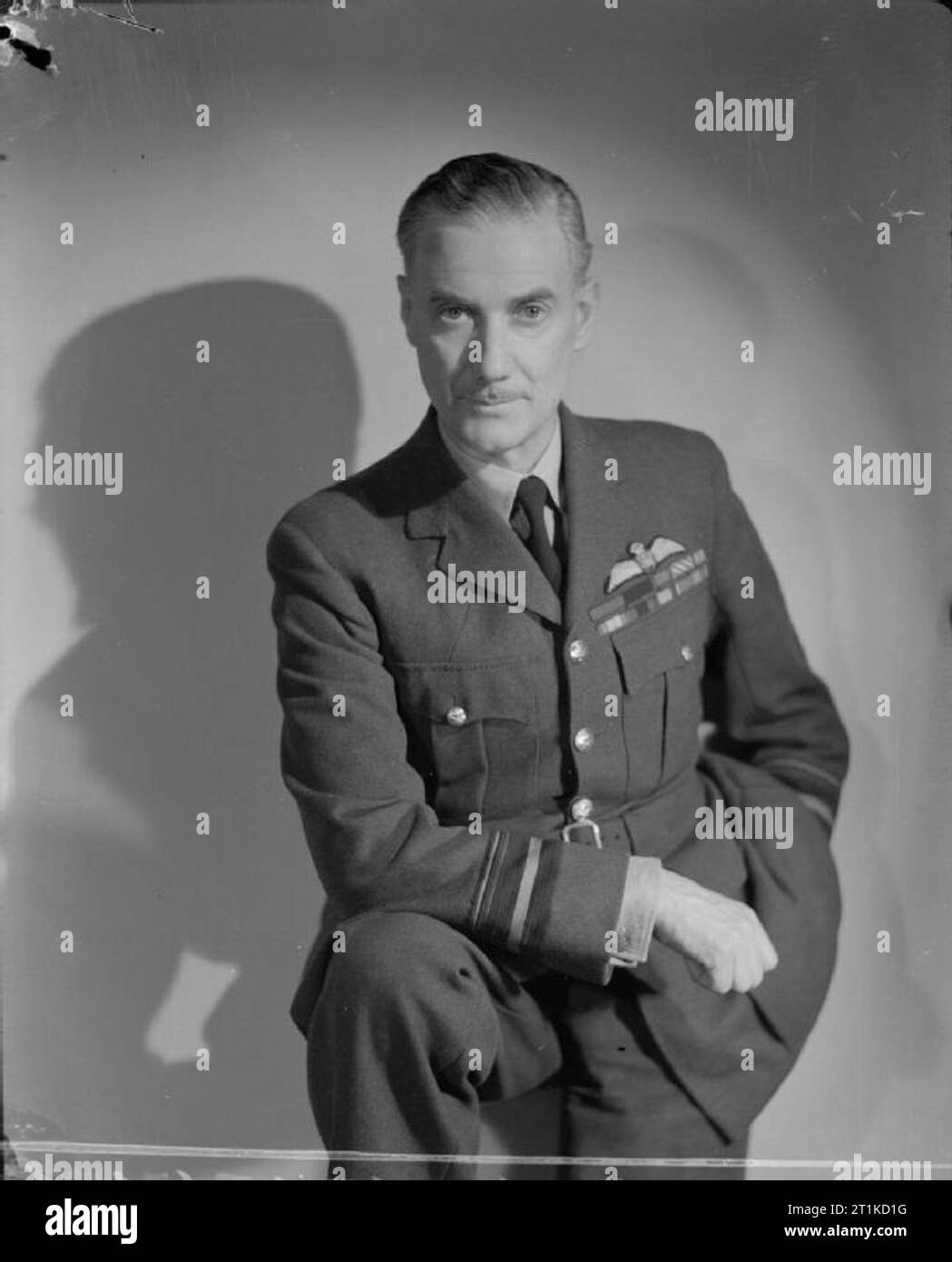 The Air Ministry, 19391945. Halflength portrait of Air Vice Marshal N H Bottomley