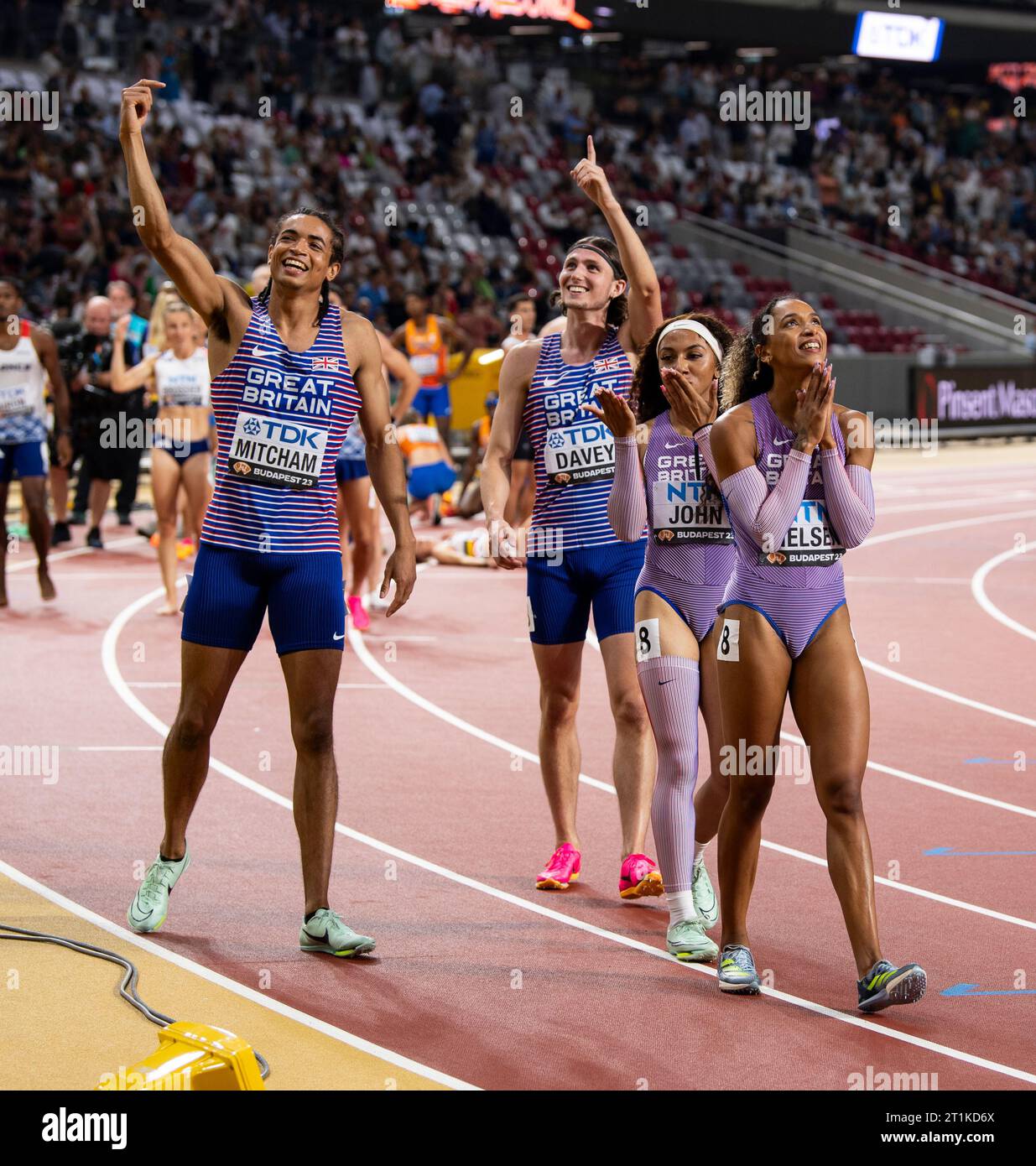 Rio Mitcham, Lewis Davey, Yemi Mary John and Laviai Nielsen of Great