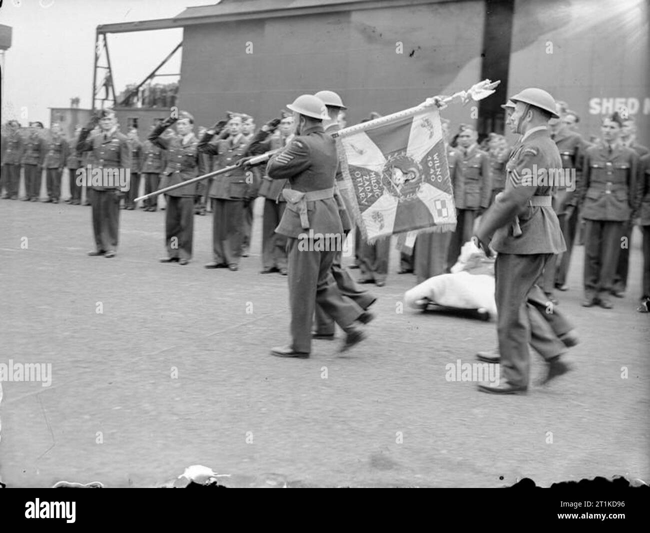 The Polish Air Force in the United Kingdom, 1939-1945. Colour party ...