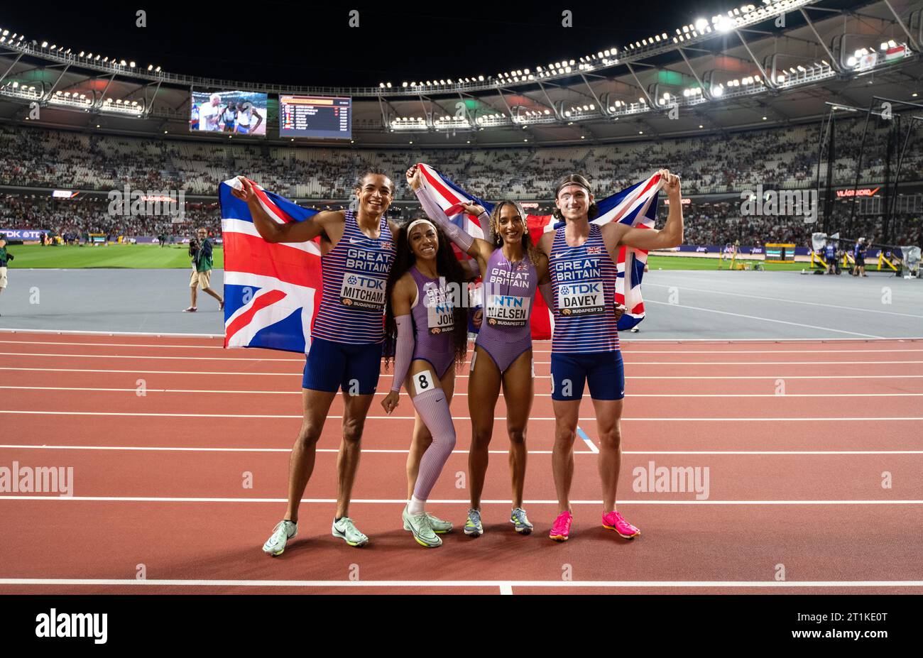 Rio Mitcham, Lewis Davey, Yemi Mary John and Laviai Nielsen of Great