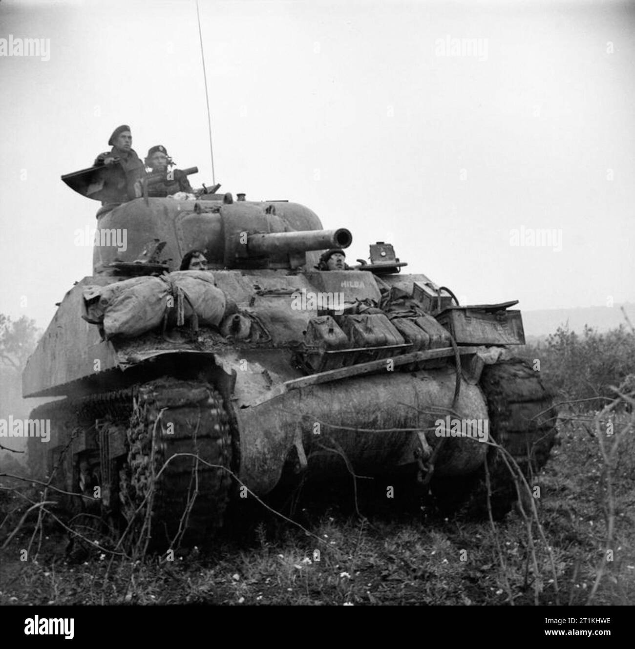 The British Army in Italy 1943 A Sherman tank of 50th Royal Tank ...