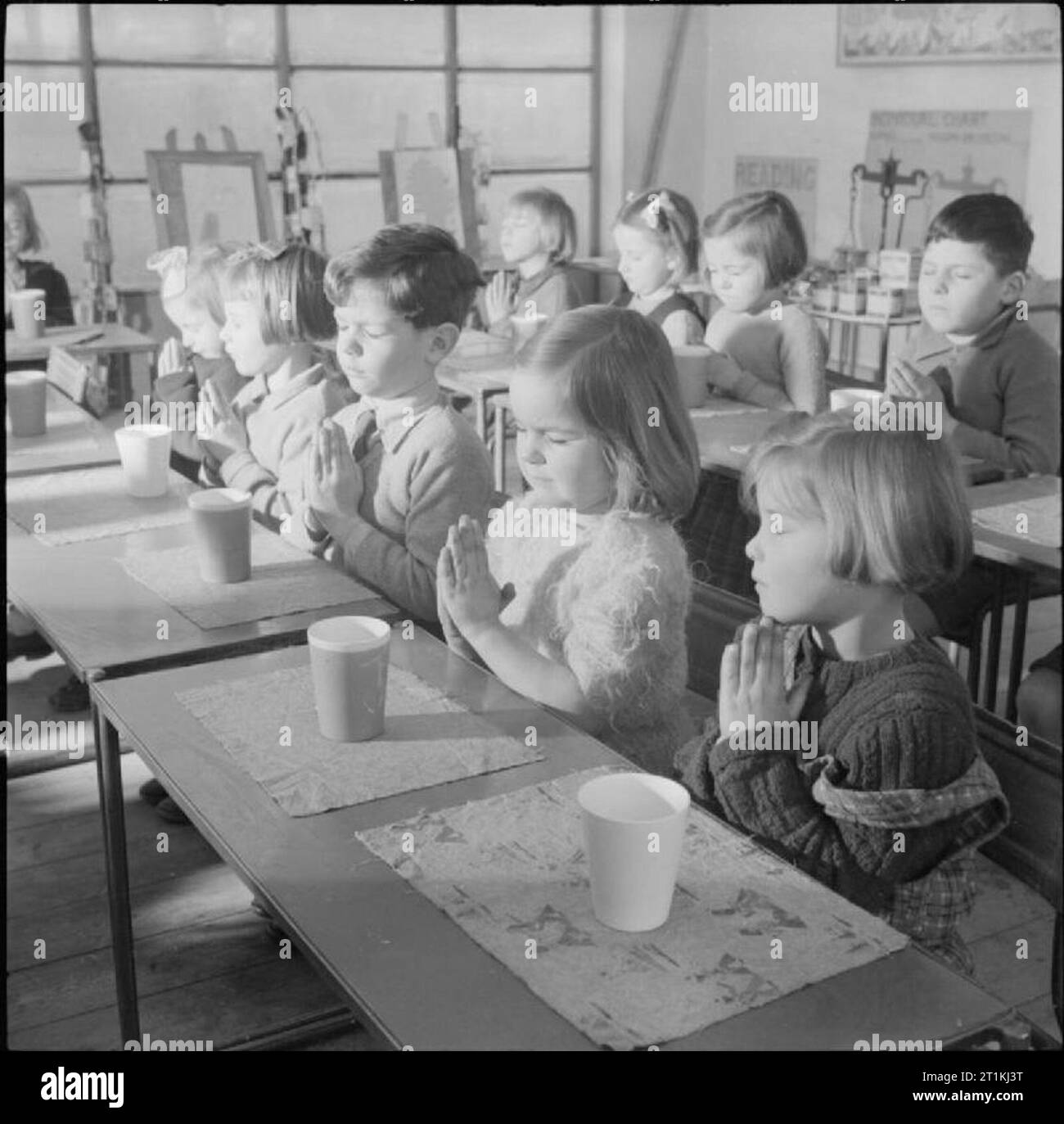 A Modern Village School- Education in Cambridgeshire, England, UK, 1944