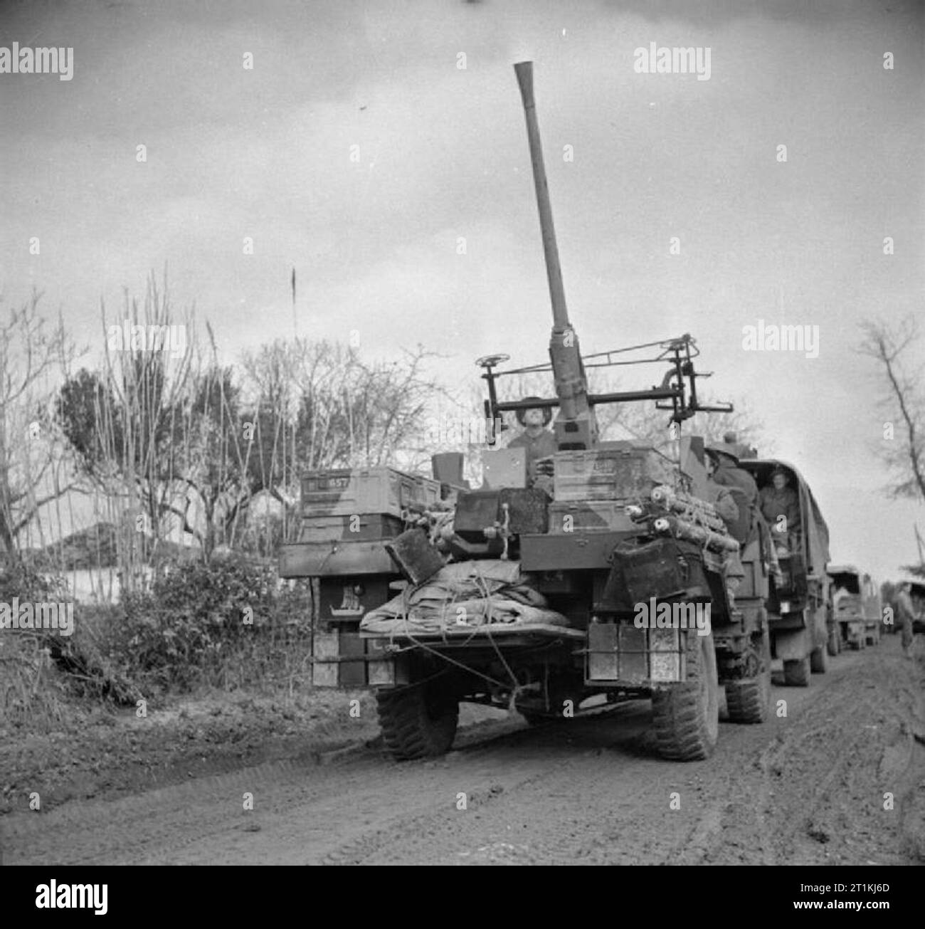 The British Army in Italy 1944 A lorry-mounted 40mm Bofors anti ...