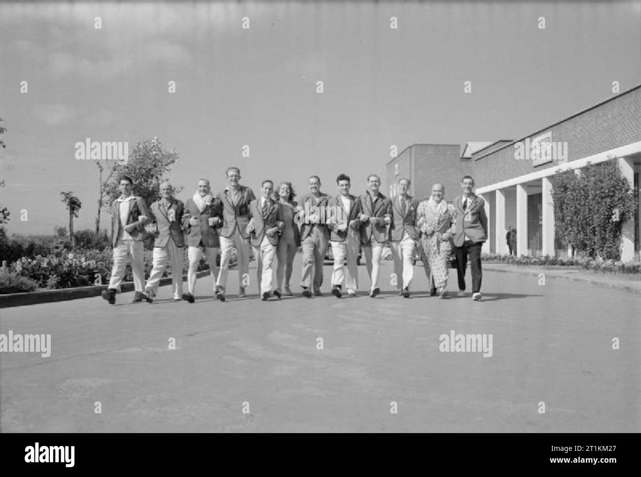 Butlins red coats Black and White Stock Photos & Images Alamy