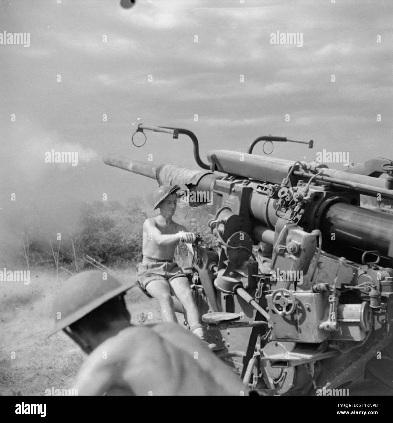 The British Army in Italy 1944 A 3.7-inch AA gun of 97th Heavy Anti