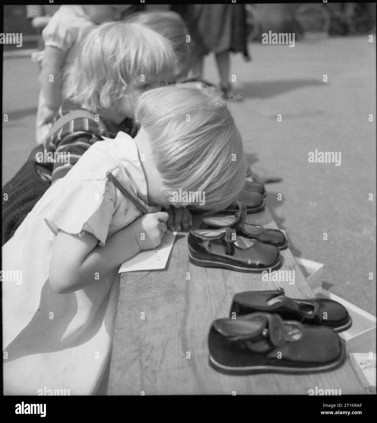 Children boots ww2 hi-res stock photography and images - Alamy