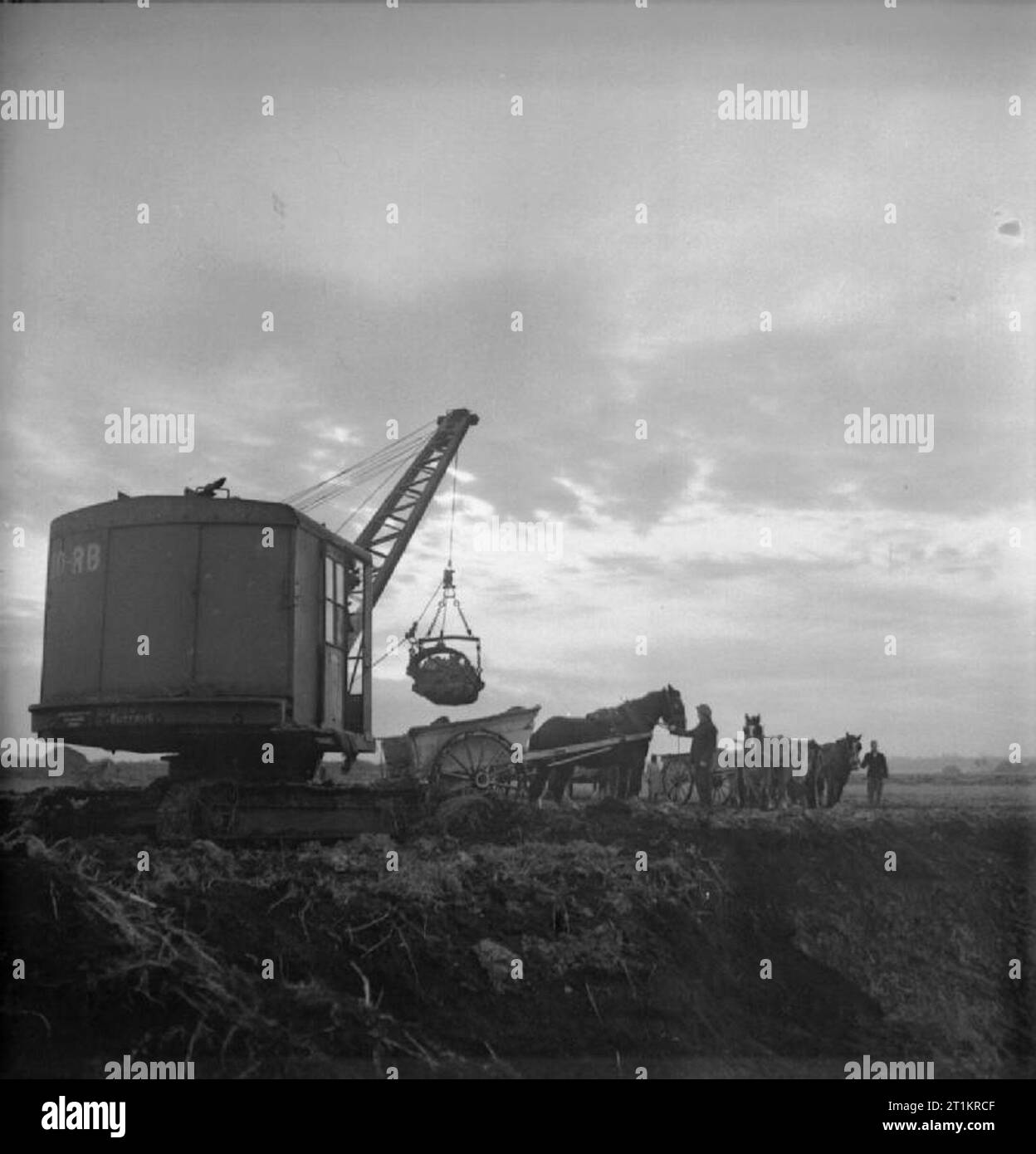 Soil Conservation in Huntingdonshire- Agriculture in England, UK, 1944 ...