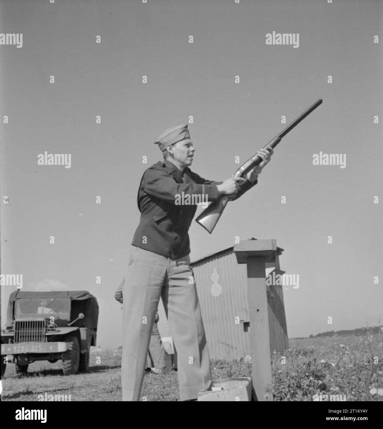 British Equipment at An American Airfield Angloamerican Cooperation