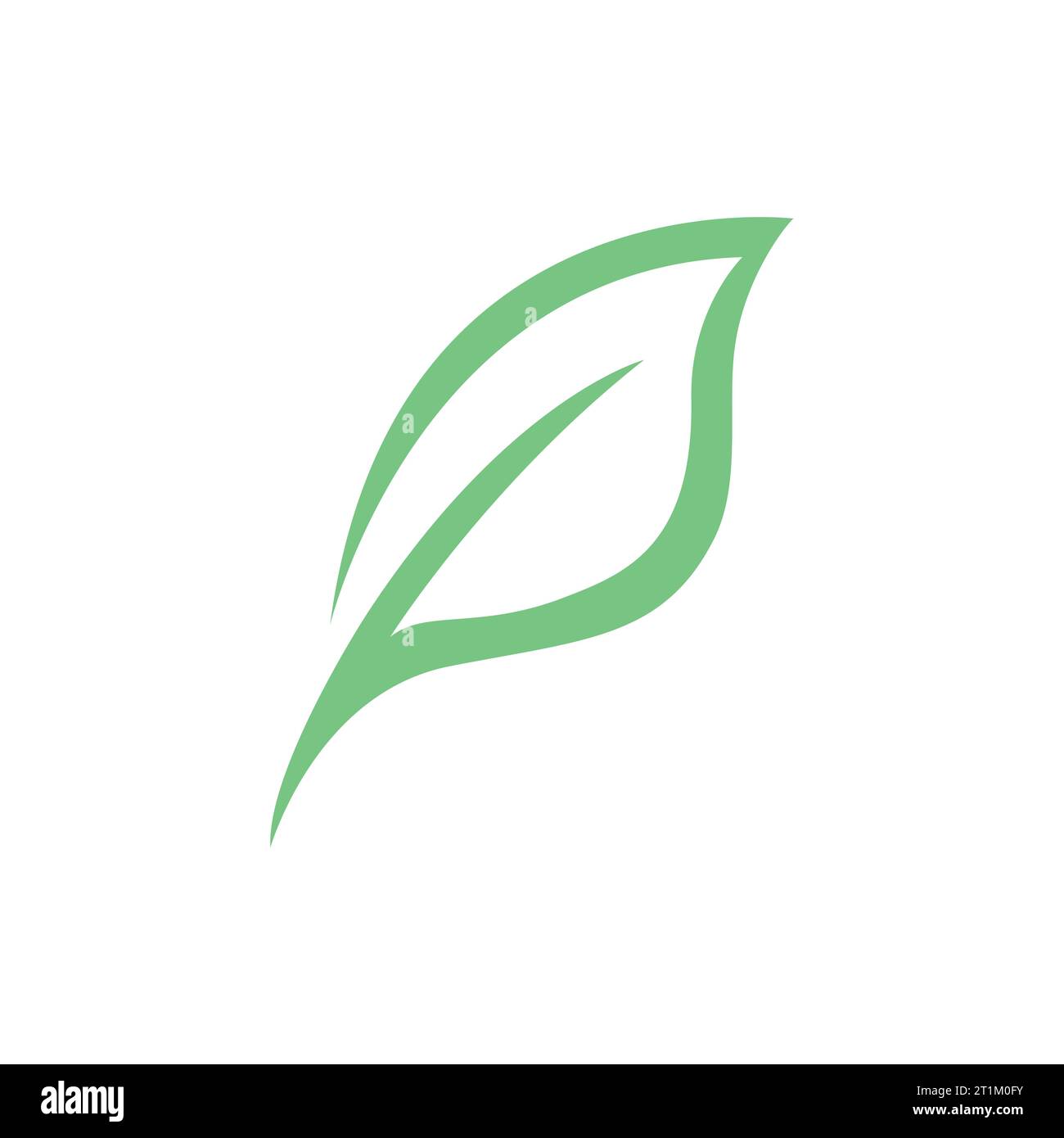 green tree leaf ecology nature element logo icon Stock Vector Image ...