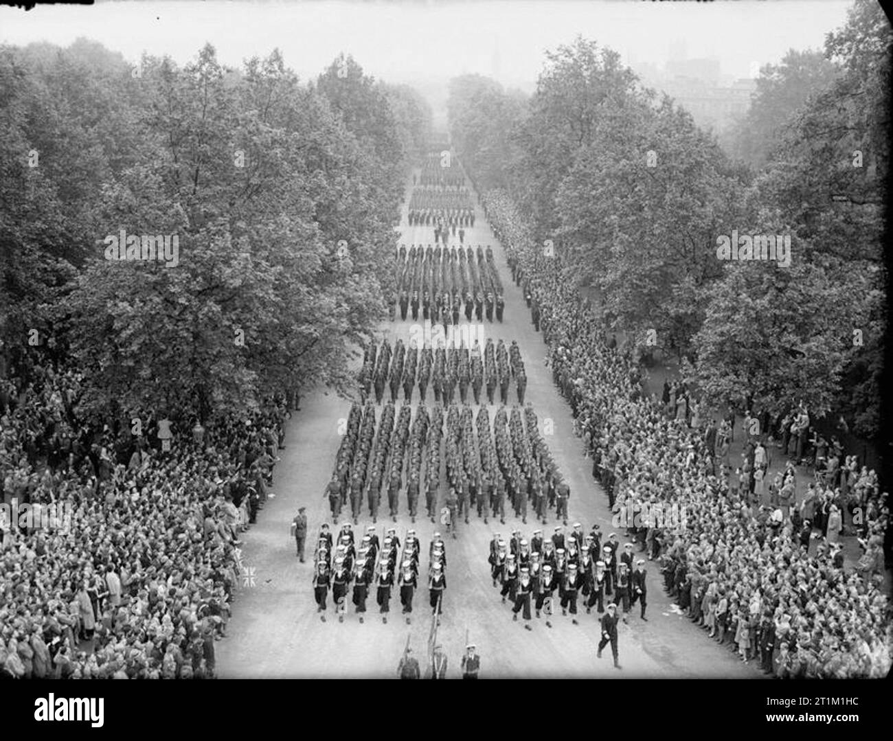 Allied Victory Parade in London, 1946 The Canadian contingent (navy
