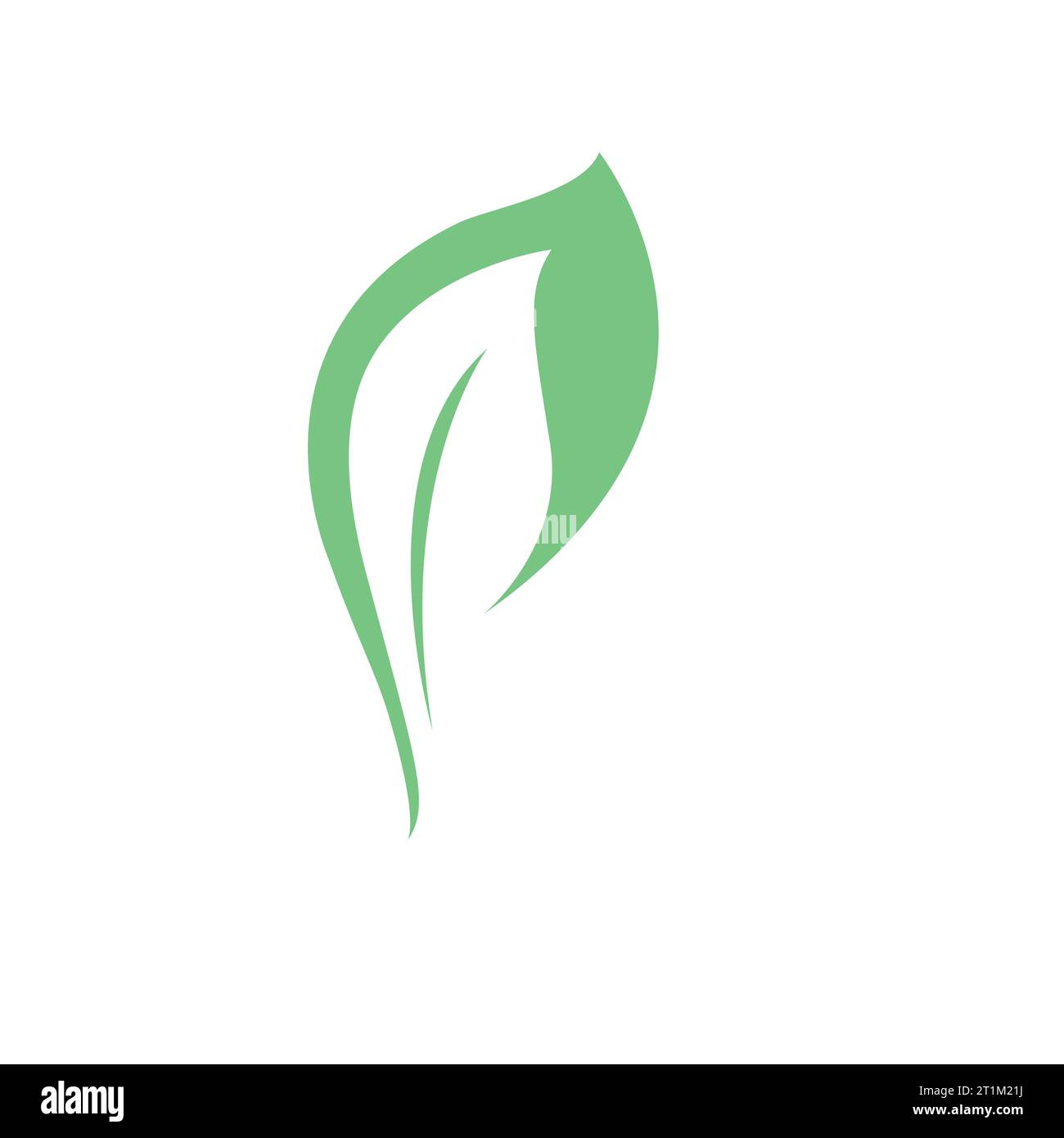 green tree leaf ecology nature element logo icon Stock Vector Image ...
