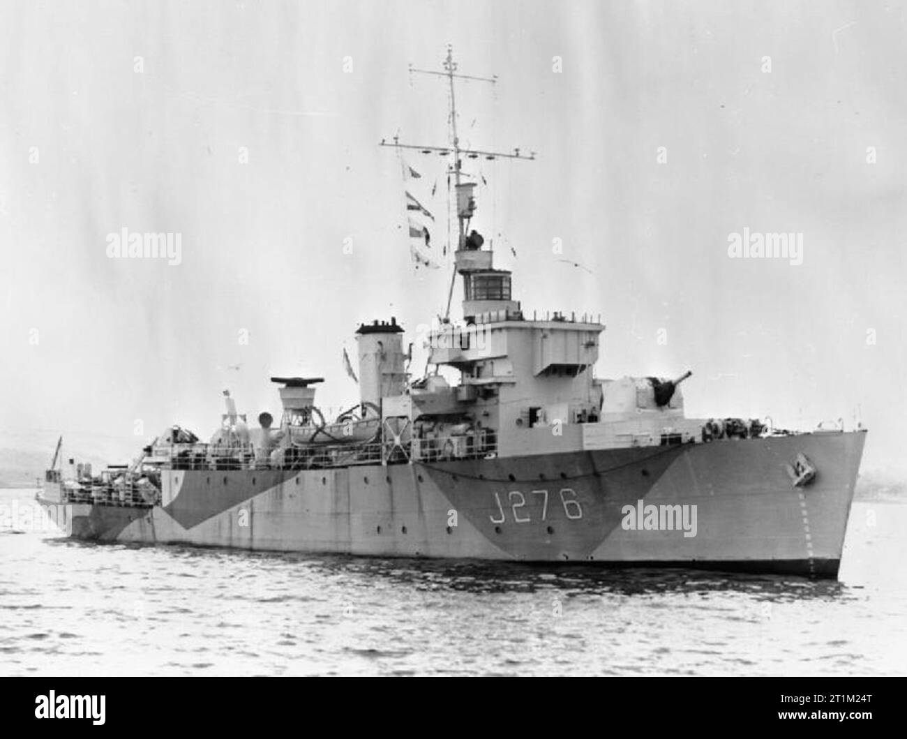 British Algerine class minesweeper HMS Lennox Stock Photo - Alamy