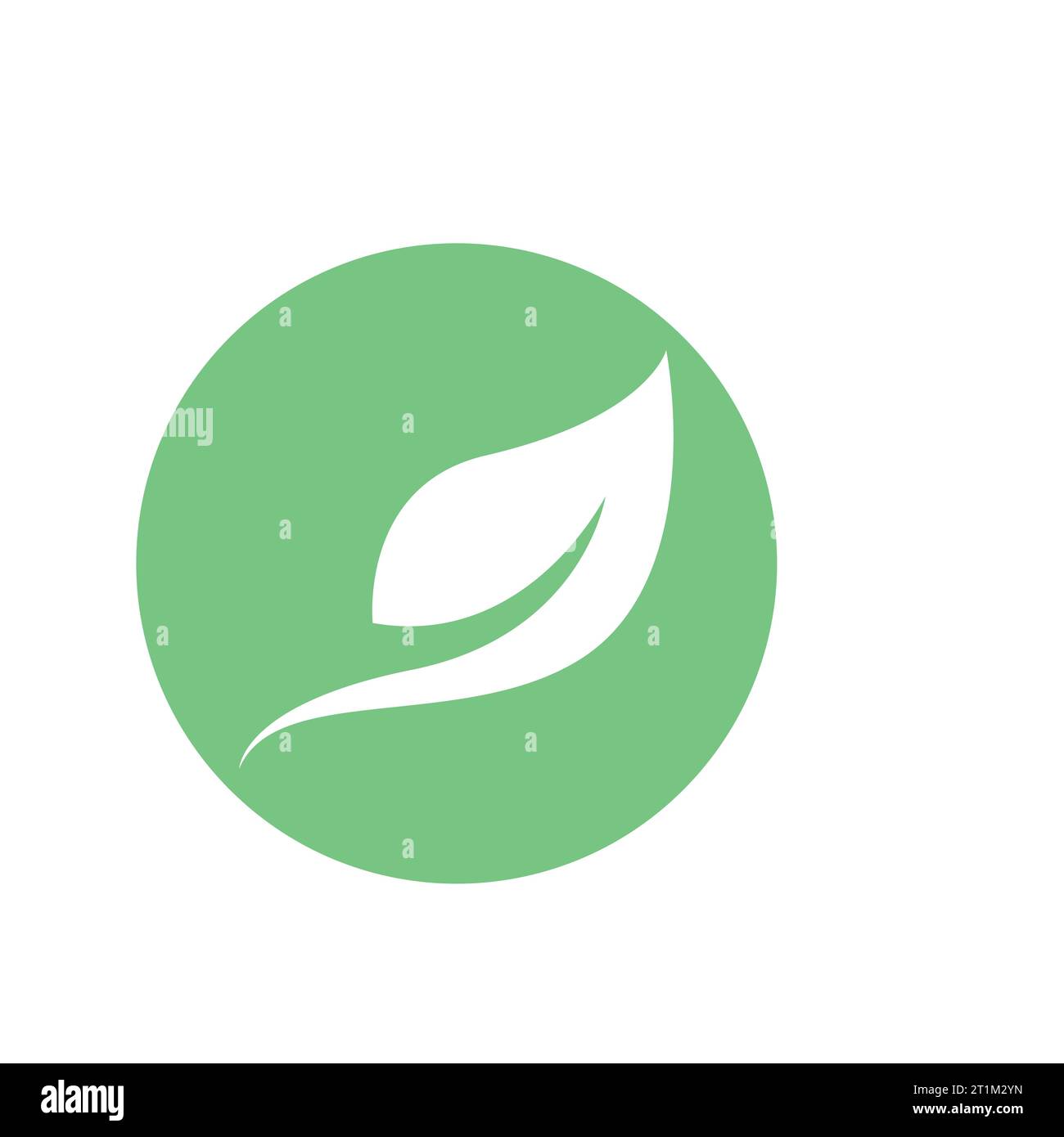 green tree leaf ecology nature element logo icon Stock Vector Image ...