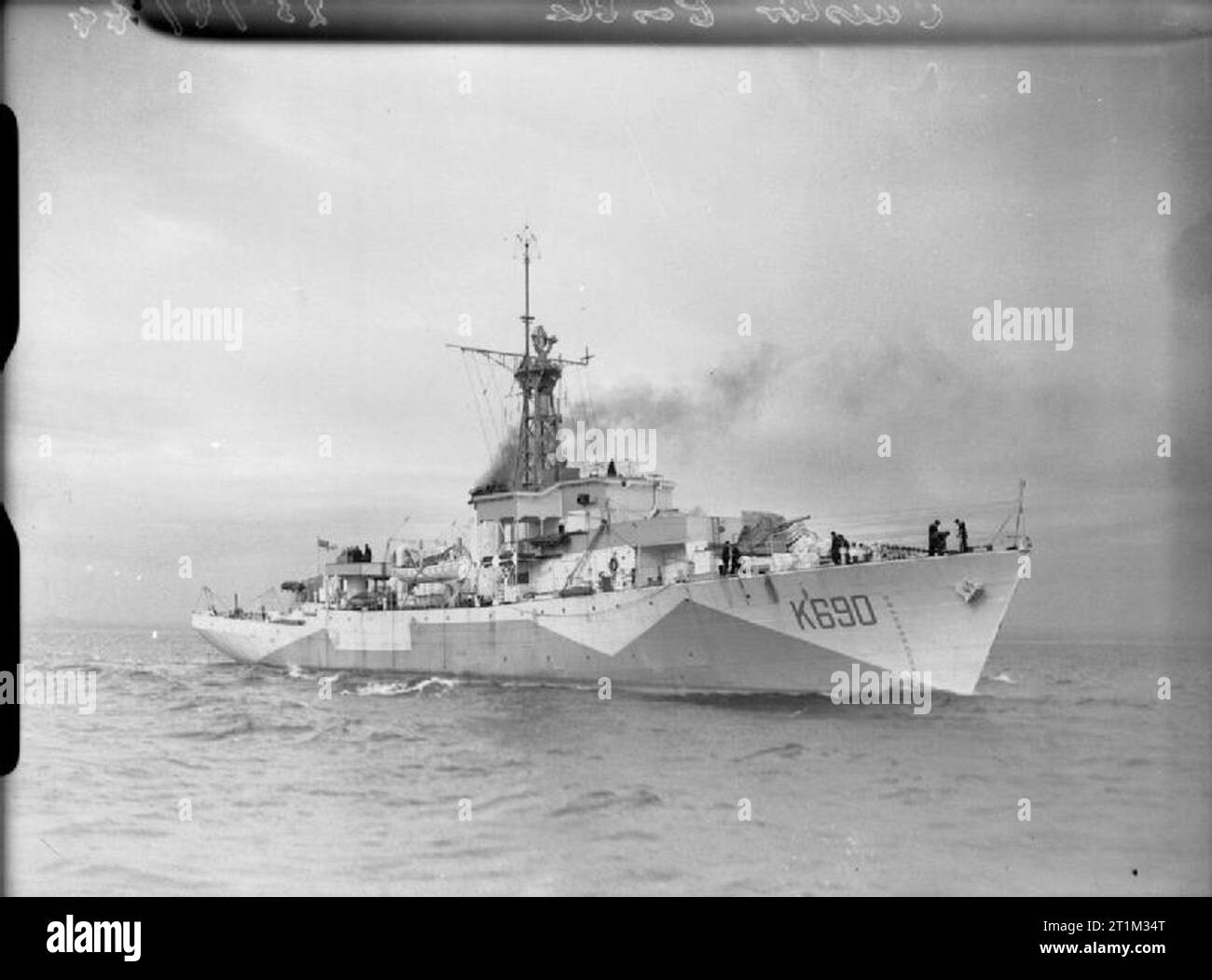HMS Caistor Castle Underway on completion Stock Photo Alamy