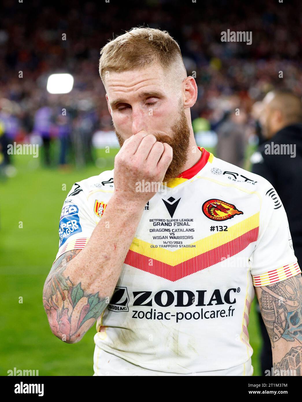 Catalans Dragons Sam Tomkins after the Betfred Super League final match at Old Trafford, Manchester. Picture date: Saturday October 14, 2023. Stock Photo